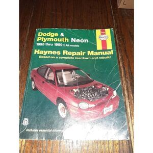 Used Haynes Repair Manual 1995-1999 Dodge Plymouth Neon